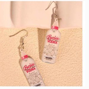 ⭐️❤️ FREE Vodka Drink Alcohol Barbie Chic Drop Glam Hipster Party Artsy Earrings